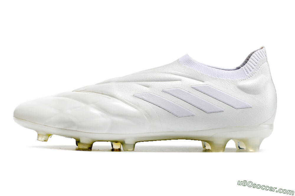 Adidas Copa Pure+ FG Firm Ground Soccer Cleats - White/White 2