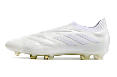Adidas Copa Pure+ FG Firm Ground Soccer Cleats - White/White