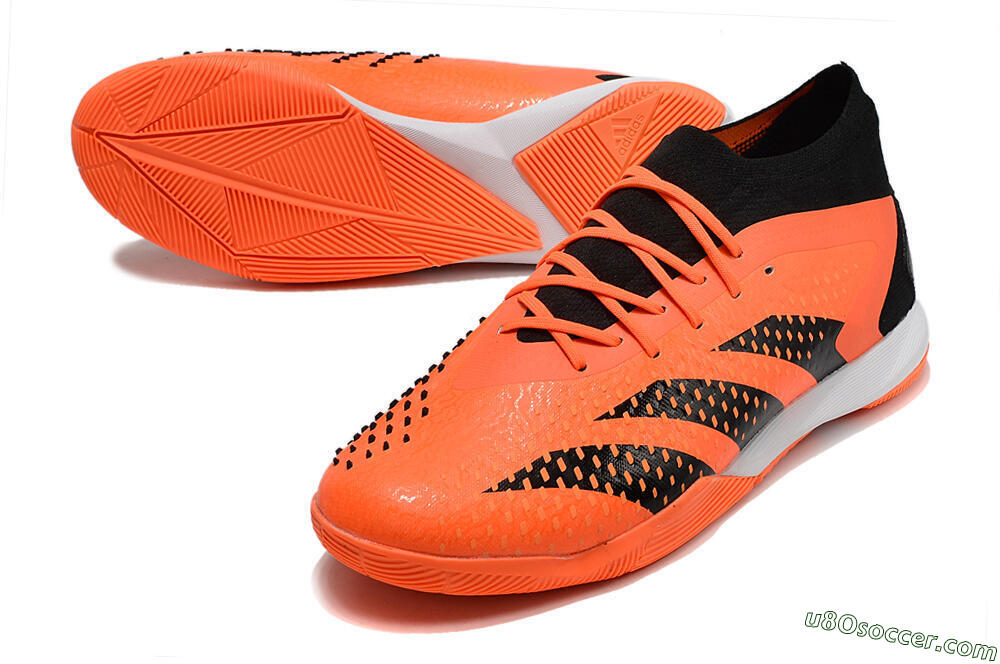 Adidas Predator Accuracy.1 IC Indoor & Futsal Soccer Shoes - Orange/Black 3