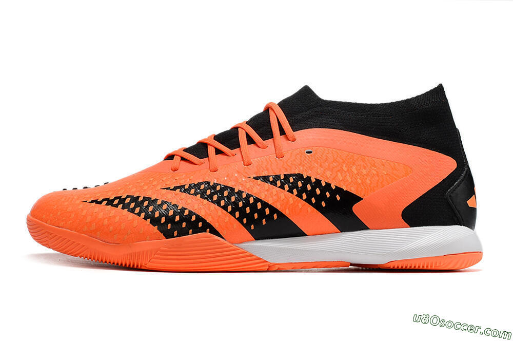 Adidas Predator Accuracy.1 IC Indoor & Futsal Soccer Shoes - Orange/Black 2