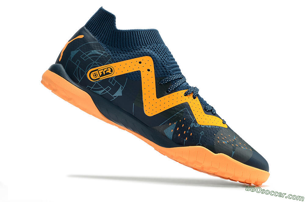 Puma Future Match TT TF Artificial Turf Soccer Shoes - Blue/Yellow 4