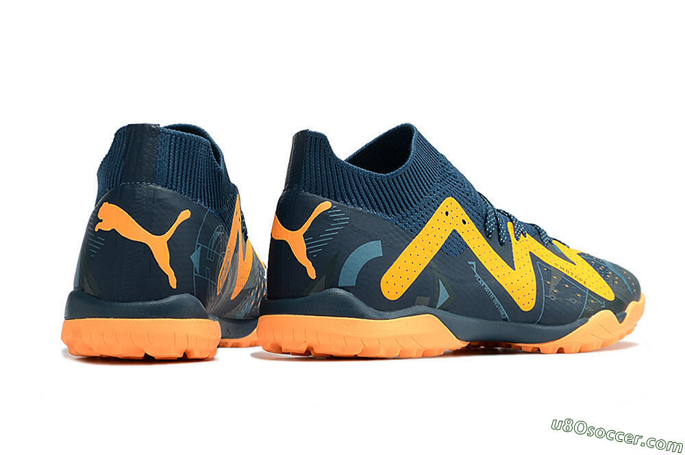 Puma Future Match TT TF Artificial Turf Soccer Shoes - Blue/Yellow 6