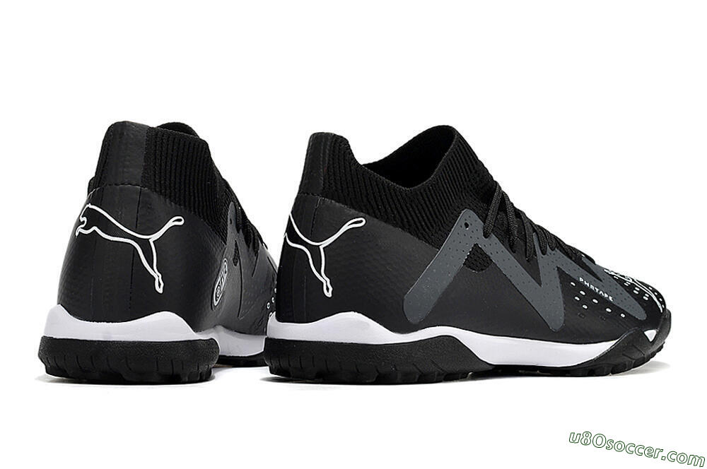 Puma Future Match TT TF Artificial Turf Soccer Shoes - Black/White 6