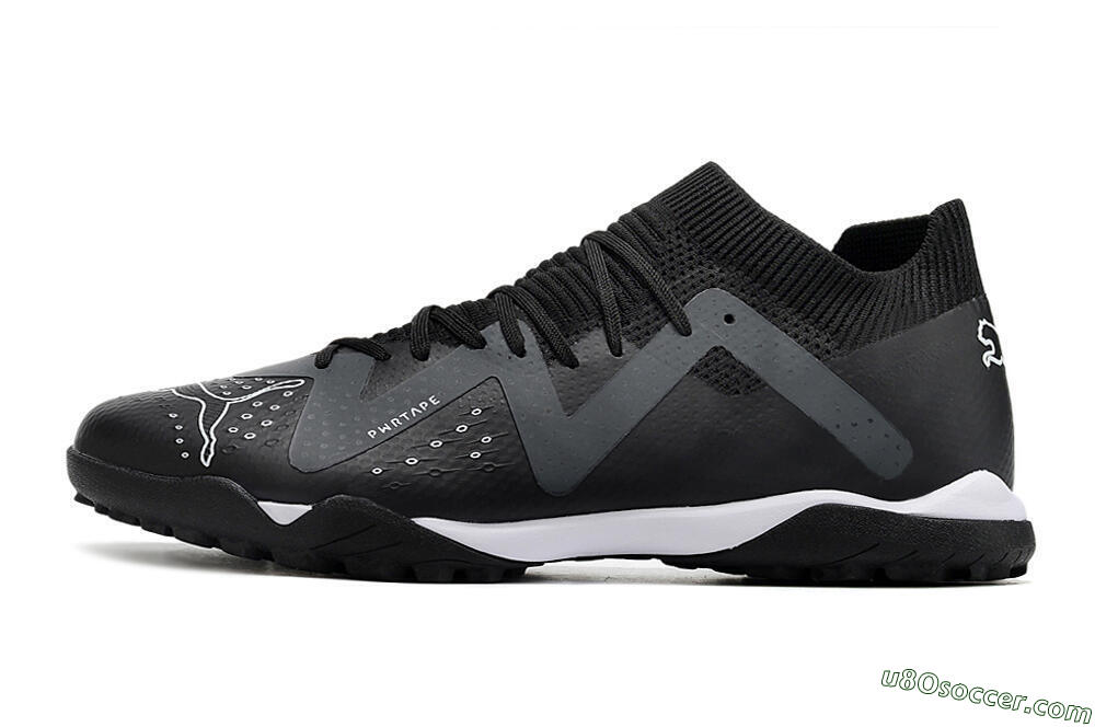 Puma Future Match TT TF Artificial Turf Soccer Shoes - Black/White 2