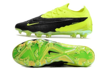 Nike Phantom GX Elite FG Firm Ground Soccer Cleats - Black/Green