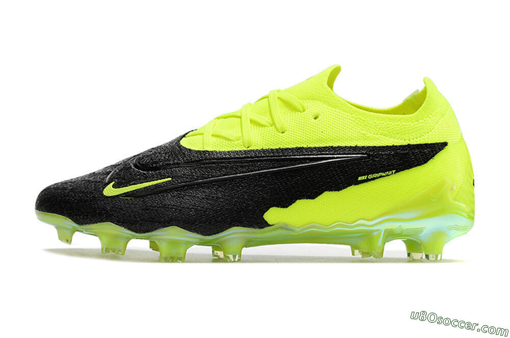 Nike Phantom GX Elite FG Firm Ground Soccer Cleats - Black/Green 2