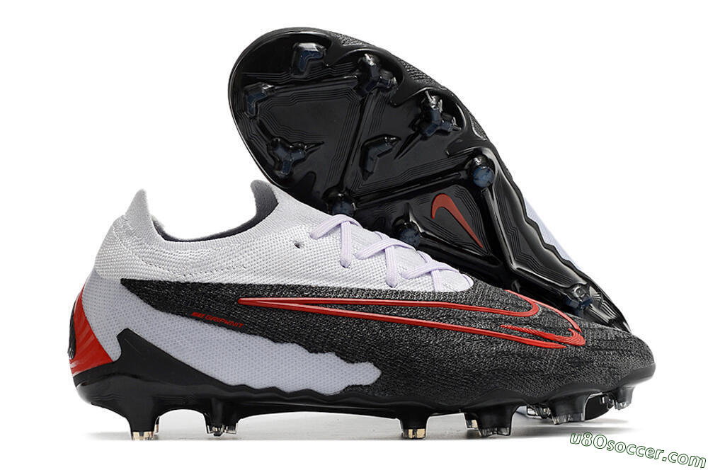 Nike Phantom GX Elite FG Firm Ground Soccer Cleats - Black/White/Red 1