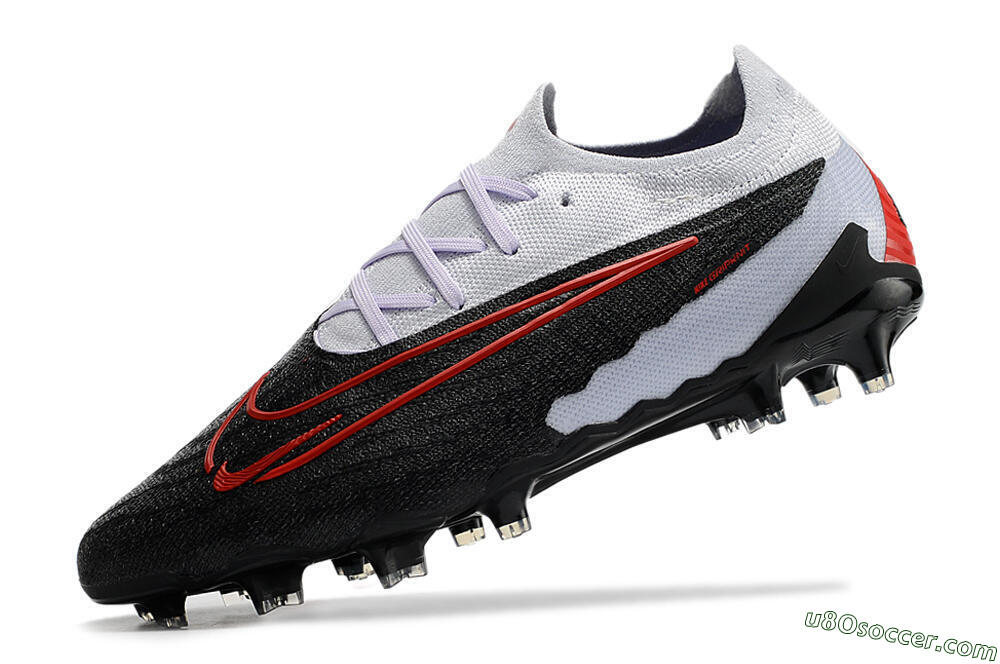 Nike Phantom GX Elite FG Firm Ground Soccer Cleats - Black/White/Red 5