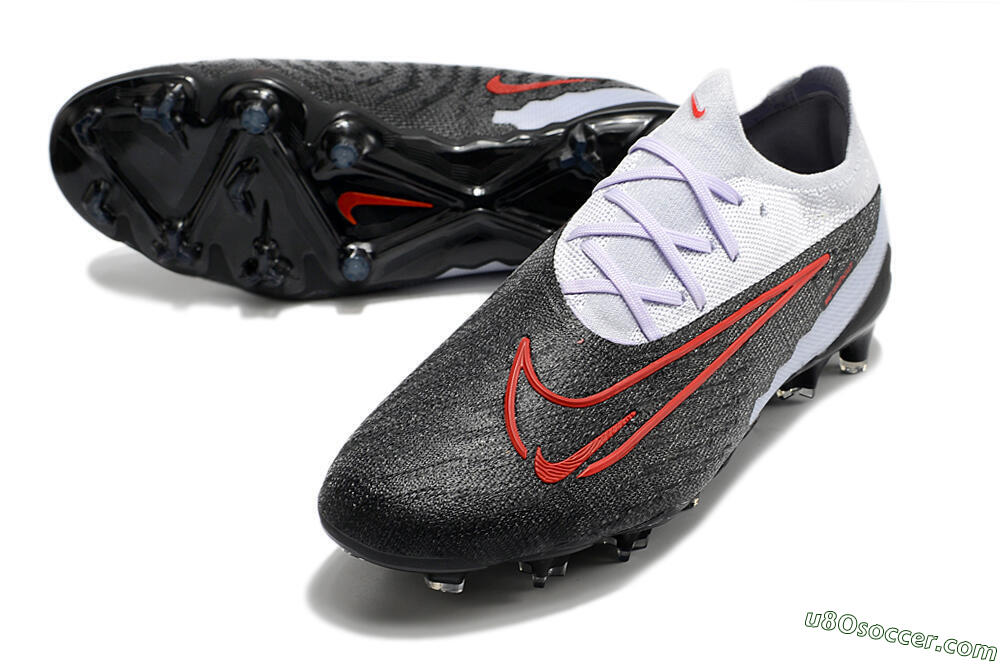 Nike Phantom GX Elite FG Firm Ground Soccer Cleats - Black/White/Red 3