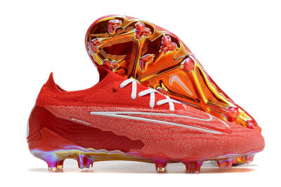 Nike Phantom GX Elite FG Firm Ground Soccer Cleats - Red/White