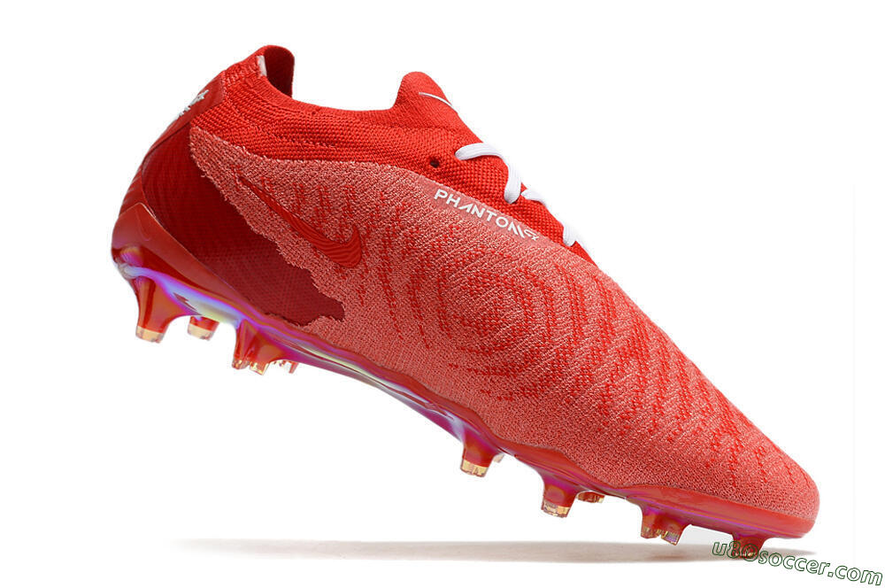 Nike Phantom GX Elite FG Firm Ground Soccer Cleats - Red/White 4