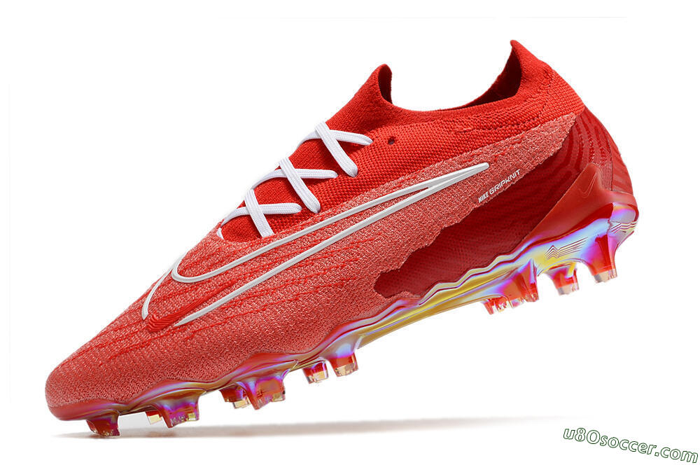 Nike Phantom GX Elite FG Firm Ground Soccer Cleats - Red/White 5