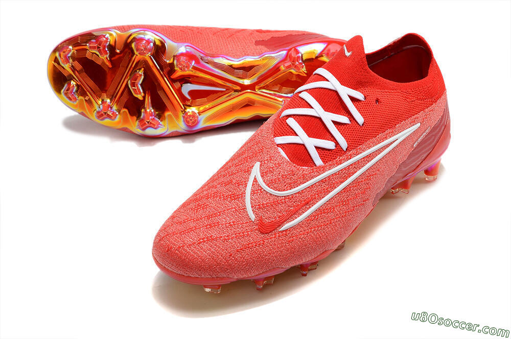Nike Phantom GX Elite FG Firm Ground Soccer Cleats - Red/White 3
