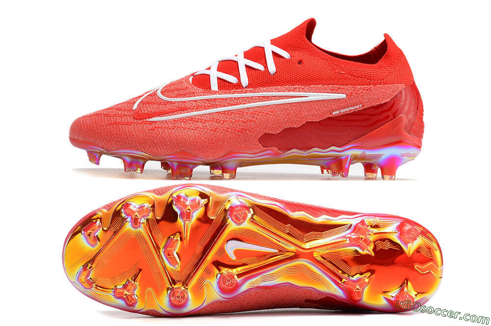 Nike Phantom GX Elite FG Firm Ground Soccer Cleats - Red/White 0