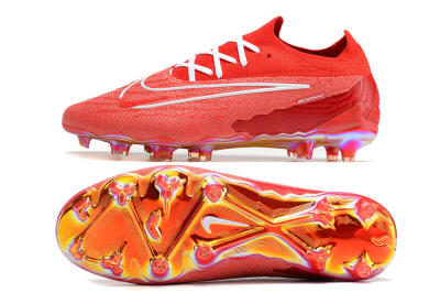 Nike Phantom GX Elite FG Firm Ground Soccer Cleats - Red/White