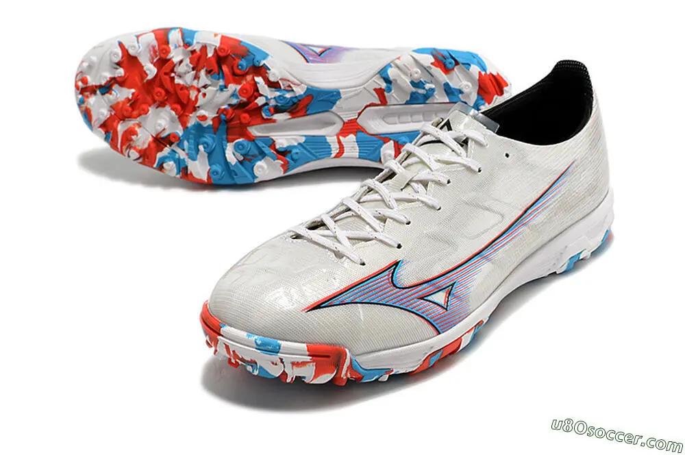 MIZUNO α JAPAN Mizuno Alpha Made In Japan FG - White/Ignition Red - Mens