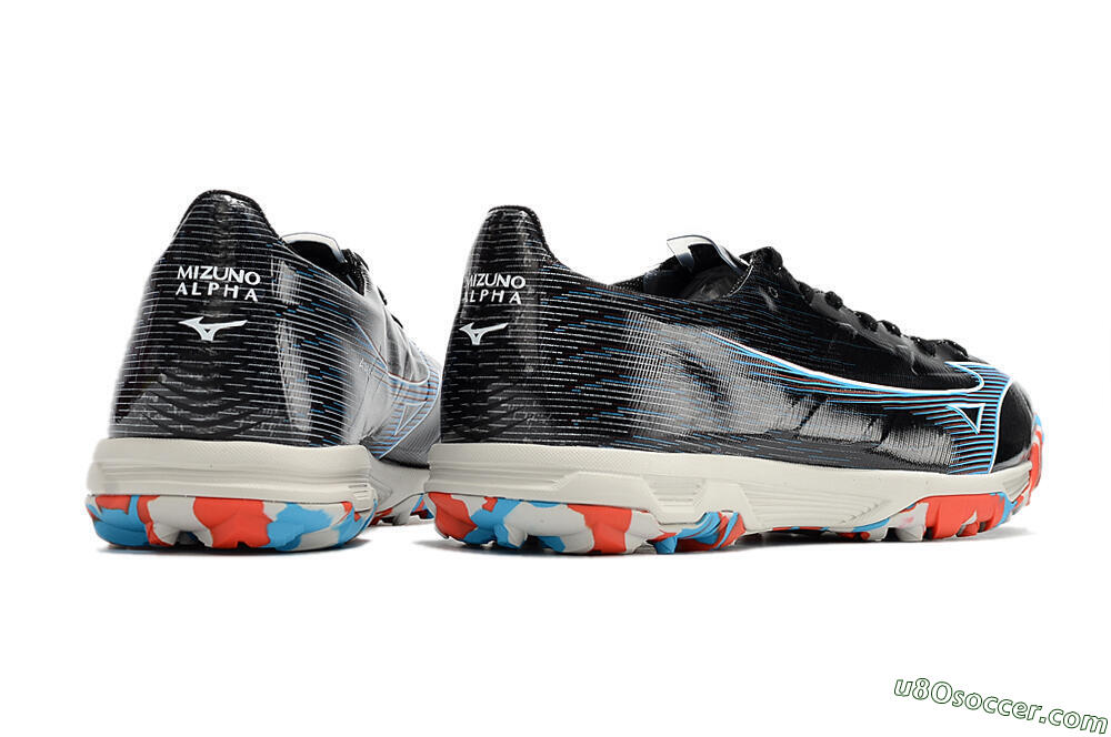 Mizuno Morelia Alpha Japan TF Artificial Turf Soccer Shoes - Black/White 6