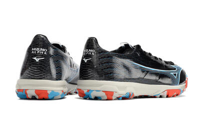 Mizuno Morelia Alpha Japan TF Artificial Turf Soccer Shoes - Black/White