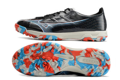 Mizuno Morelia Alpha Japan TF Artificial Turf Soccer Shoes - Black/White