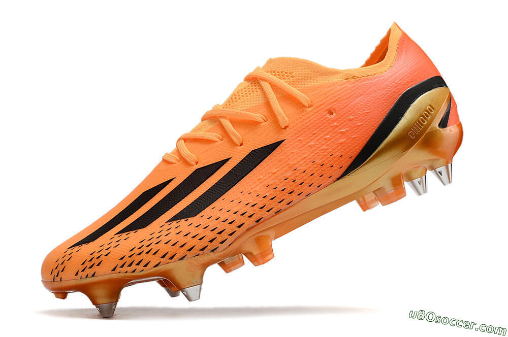 Adidas X Speedportal.1 SG Soft Ground Soccer Cleats - Orange/Black 6