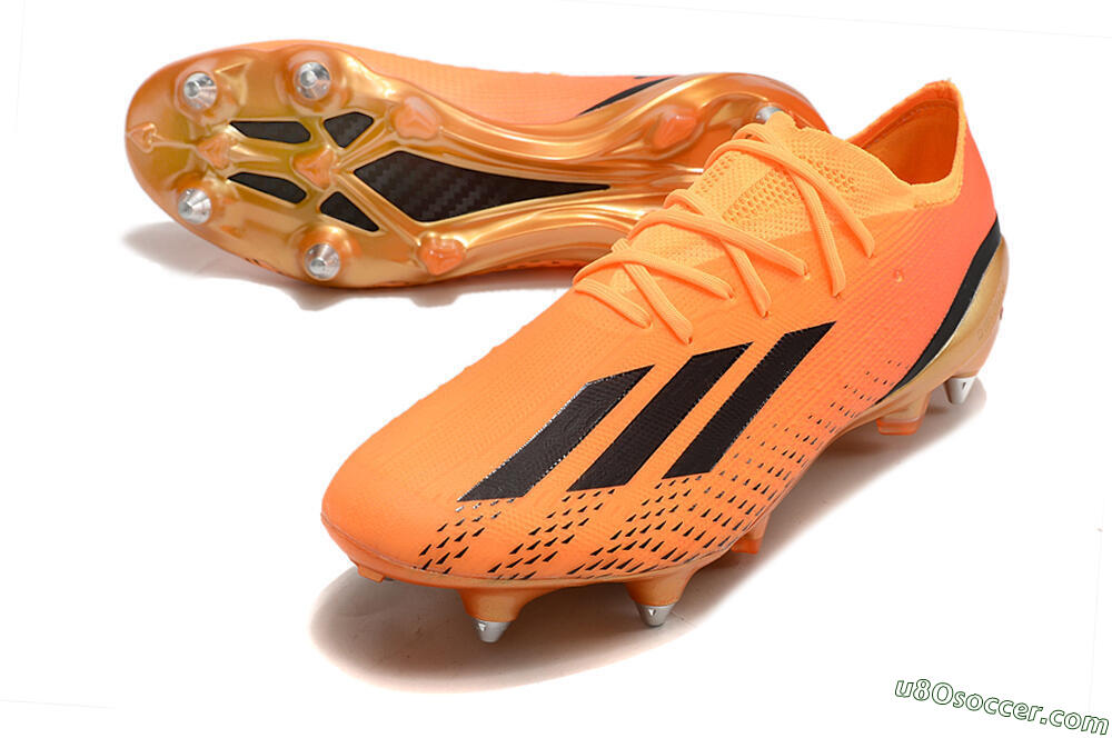 Adidas X Speedportal.1 SG Soft Ground Soccer Cleats - Orange/Black 3