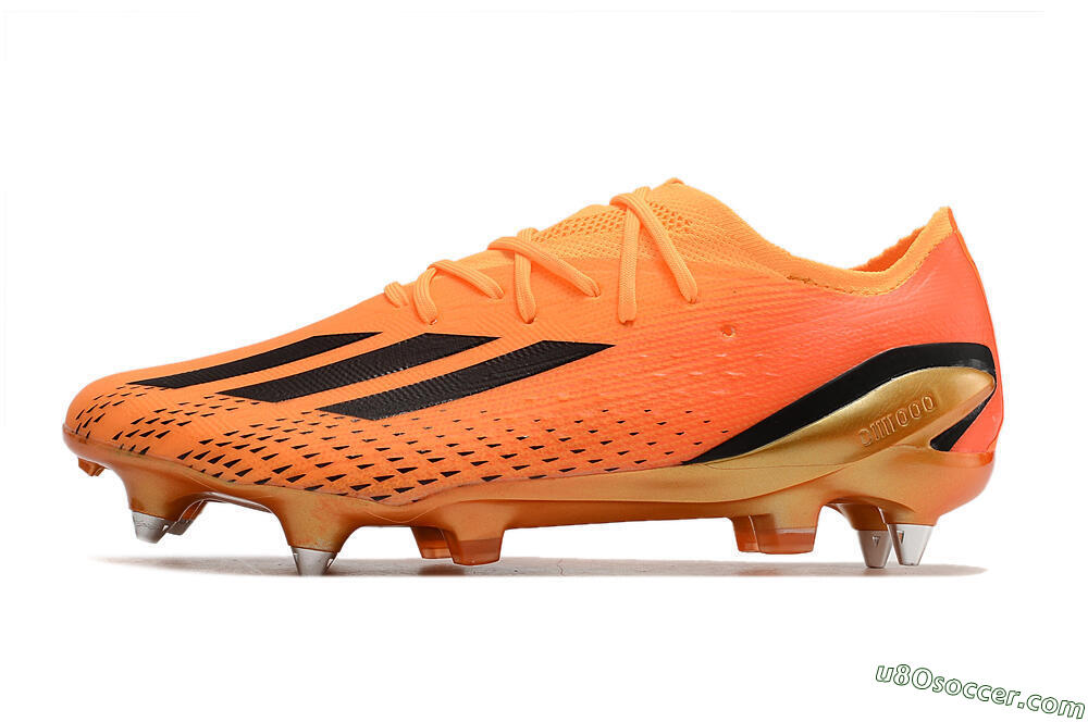 Adidas X Speedportal.1 SG Soft Ground Soccer Cleats - Orange/Black 2