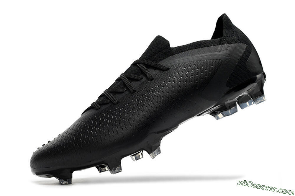 Adidas Predator Accuracy.1 Low FG Firm Ground Soccer Cleats - Black/Black 4