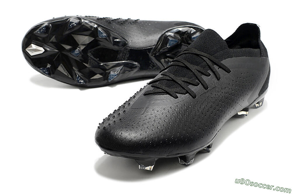 Adidas Predator Accuracy.1 Low FG Firm Ground Soccer Cleats - Black/Black 3