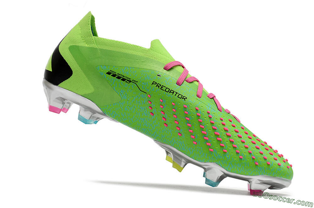 Adidas Predator Accuracy.1 Low FG Firm Ground Soccer Cleats - Green/Blue/Black 4