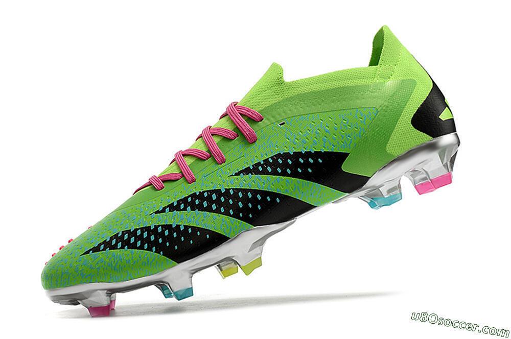Adidas Predator Accuracy.1 Low FG Firm Ground Soccer Cleats - Green/Blue/Black 5