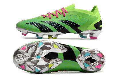 Adidas Predator Accuracy.1 Low FG Firm Ground Soccer Cleats - Green/Blue/Black
