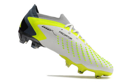 Adidas Predator Accuracy.1 Low FG Firm Ground Soccer Cleats - White/Black/Green