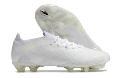 Adidas Predator Accuracy.1 Low FG Firm Ground Soccer Cleats - White/White