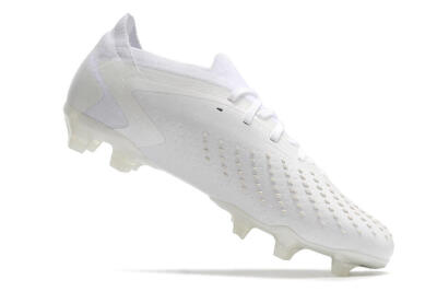 Adidas Predator Accuracy.1 Low FG Firm Ground Soccer Cleats - White/White