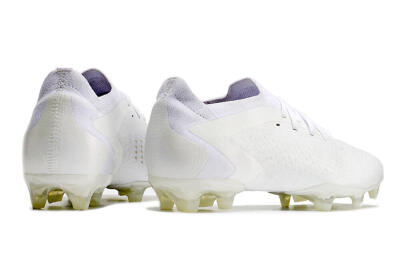 Adidas Predator Accuracy.1 Low FG Firm Ground Soccer Cleats - White/White