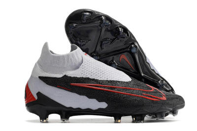 Nike Phantom GX Elite DF Link FG Firm Ground Soccer Cleats - Black/White/Red