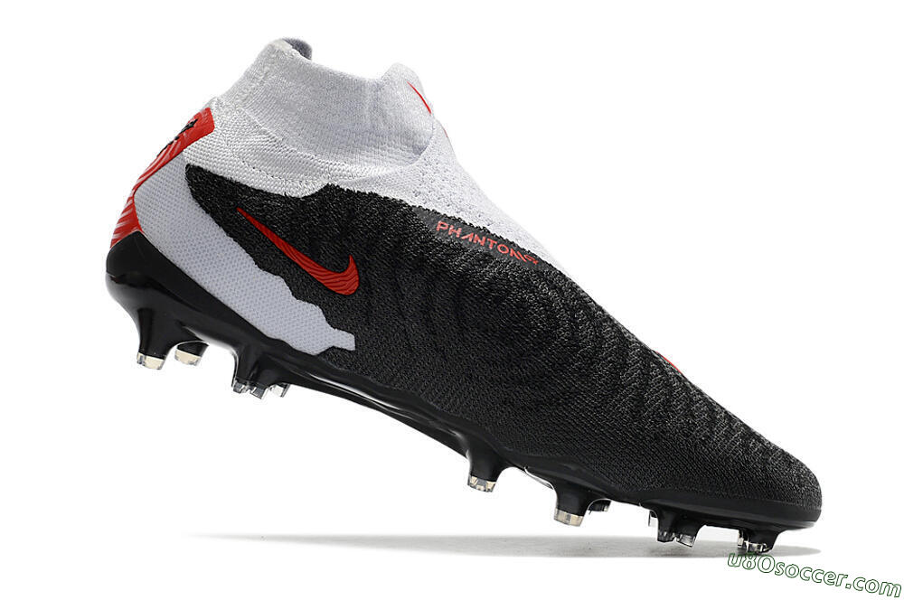 Nike Phantom GX Elite DF Link FG Firm Ground Soccer Cleats - Black/White/Red 4