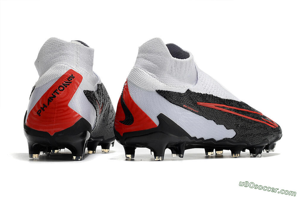 Nike Phantom GX Elite DF Link FG Firm Ground Soccer Cleats - Black/White/Red 6