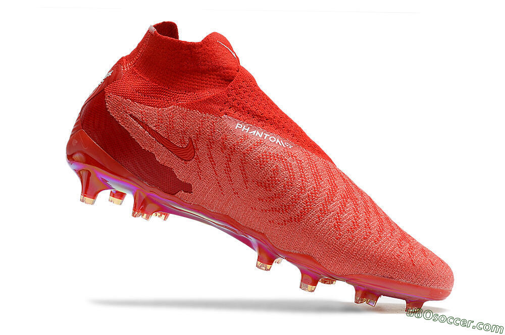 Nike Phantom GX Elite DF Link FG Firm Ground Soccer Cleats - Red/White 4