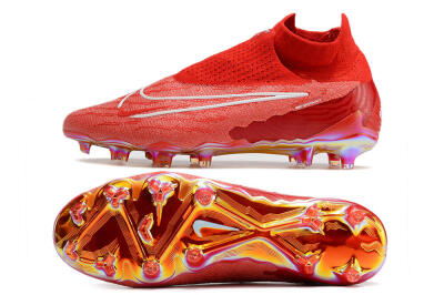 Nike Phantom GX Elite DF Link FG Firm Ground Soccer Cleats - Red/White