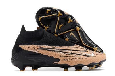 Nike Phantom GX Elite DF Link FG Firm Ground Soccer Cleats - Black/Pink
