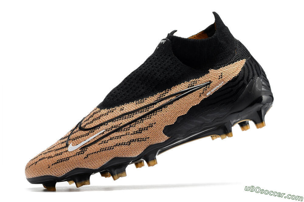 Nike Phantom GX Elite DF Link FG Firm Ground Soccer Cleats - Black/Pink 5
