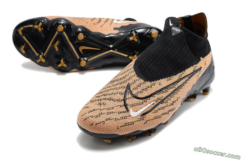 Nike Phantom GX Elite DF Link FG Firm Ground Soccer Cleats - Black/Pink 3