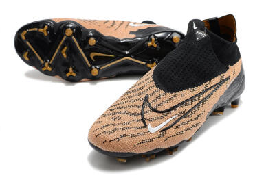 Nike Phantom GX Elite DF Link FG Firm Ground Soccer Cleats - Black/Pink
