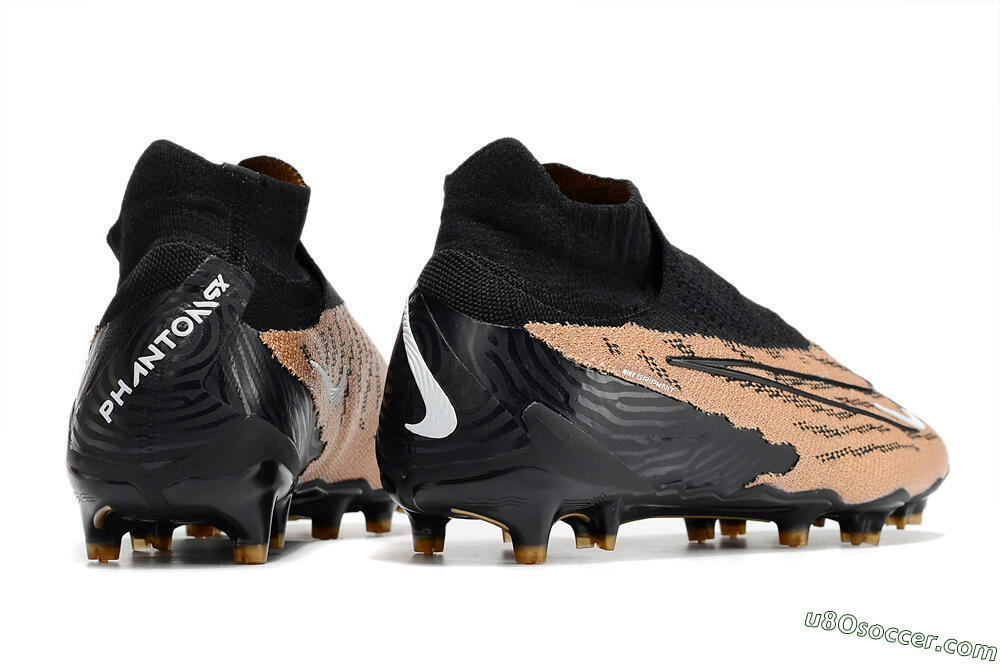 Nike Phantom GX Elite DF Link FG Firm Ground Soccer Cleats - Black/Pink 6