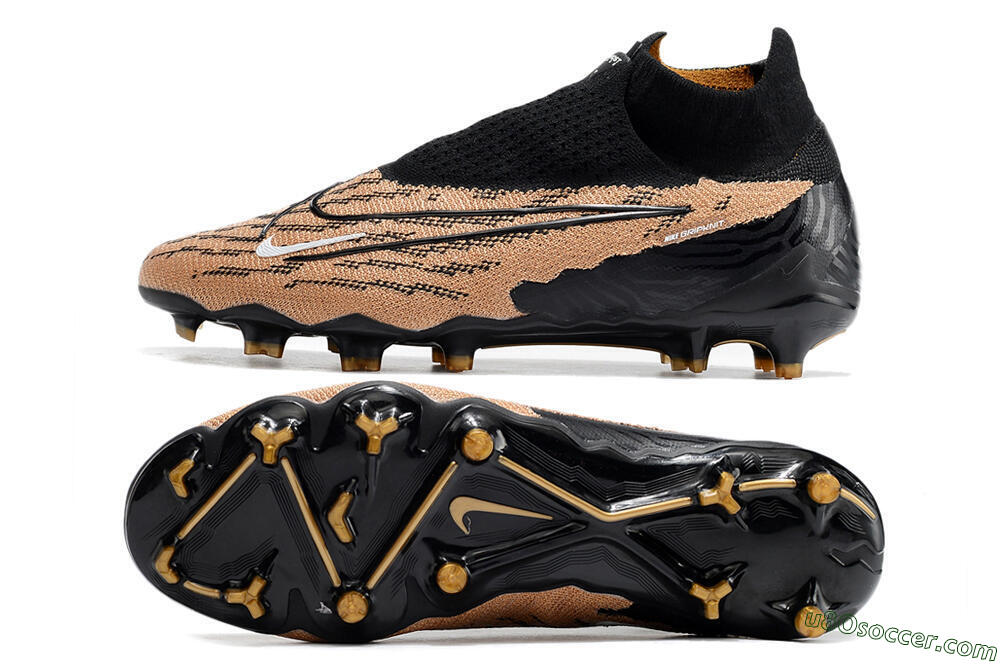 Nike Phantom GX Elite DF Link FG Firm Ground Soccer Cleats - Black/Pink 0