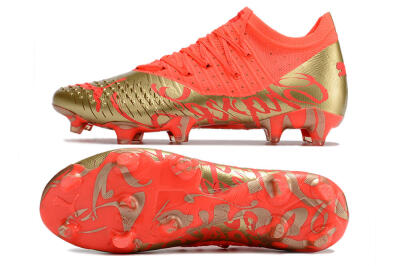 Puma Future Z 1.3 FG Firm Ground Soccer Cleats - Red/Gold
