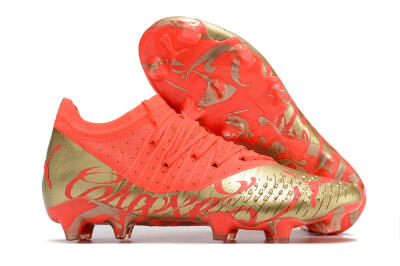 Puma Future Z 1.3 FG Firm Ground Soccer Cleats - Red/Gold