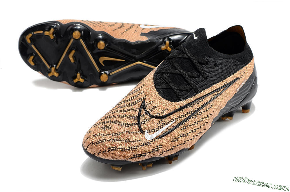 Nike Phantom GX Elite FG Firm Ground Soccer Cleats - Brown/Black 3