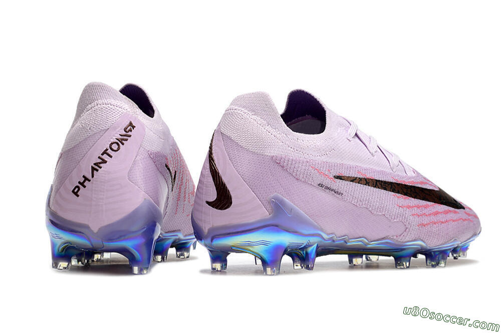 Nike Phantom GX Elite FG Firm Ground Soccer Cleats - Purple/Pink/Black 6